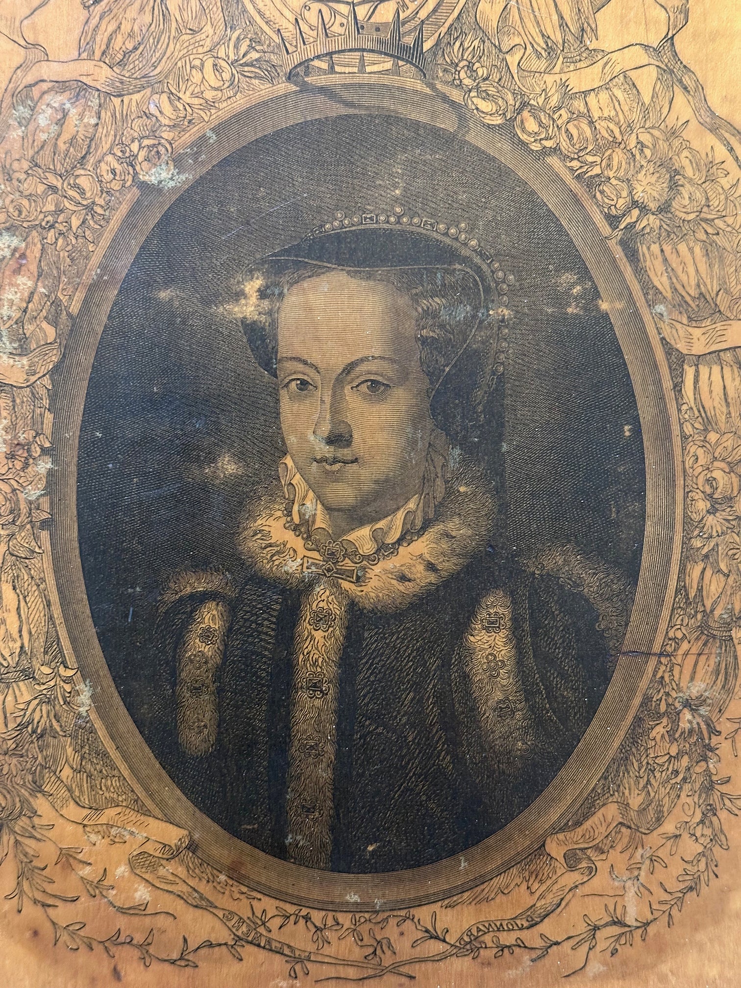 Wooden Tudor Plaque