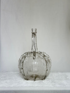 Engraved Gourd-Shaped Glass Decanter 21cm